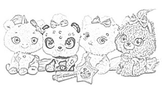 Shimmer Stars Plush Pets coloring pages free and downloadable coloring.filminspector.com