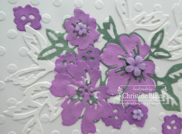 HAPPY HEART CARDS: STAMPIN' UP! PENNED FLOWERS IN COLOR THANKS CARD