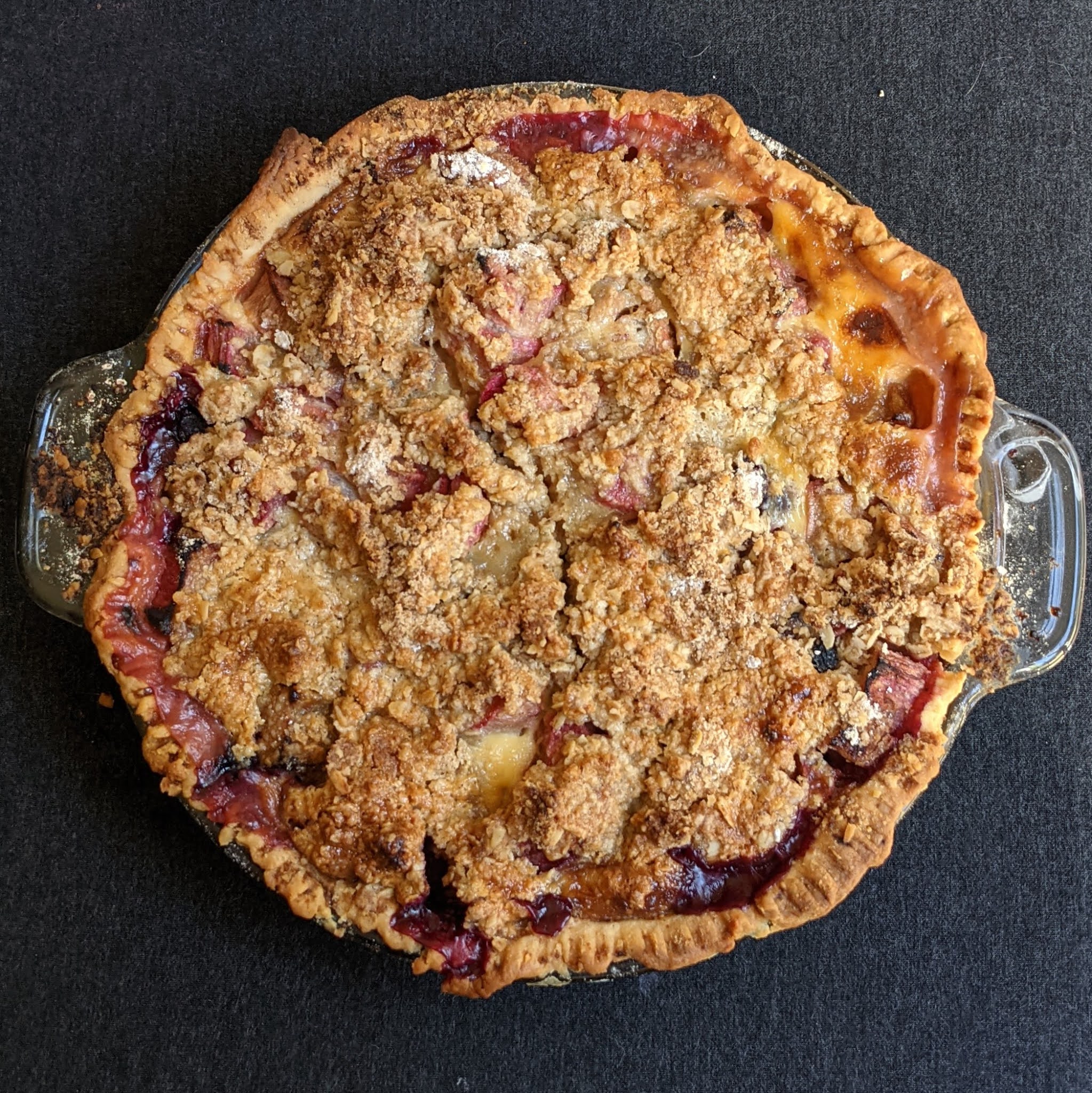 Jenny Bakes Rhubarb and Berry Swamp Pie