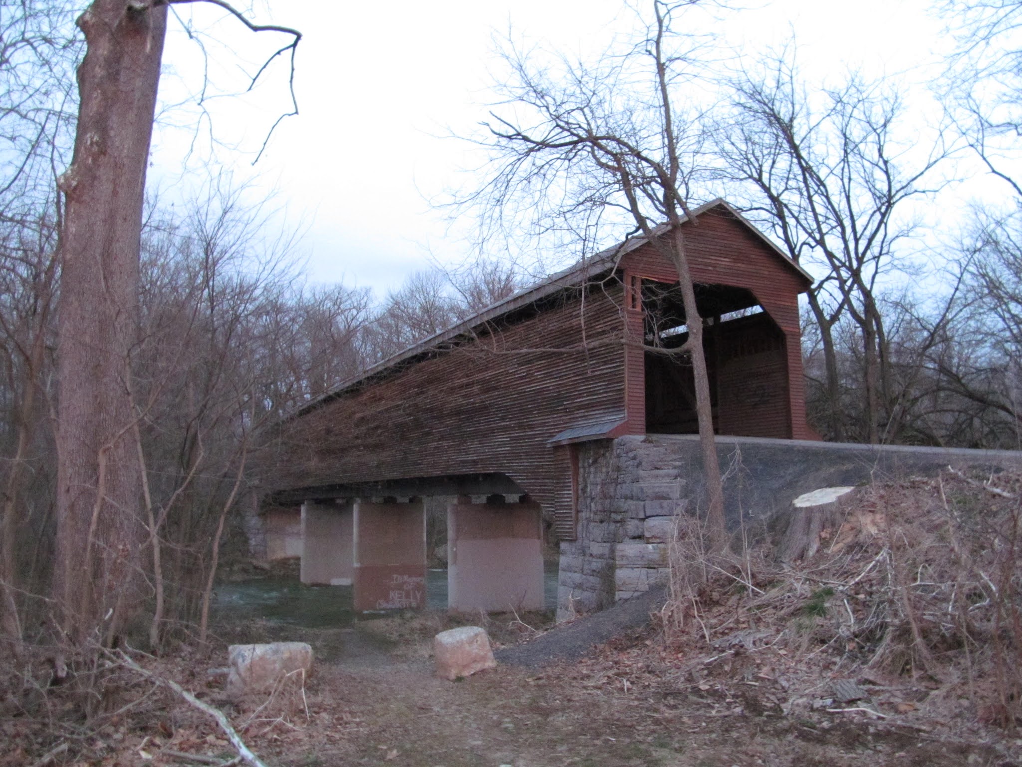 Meems Bottom Covered Bridge in Mount Jackson, Virginia