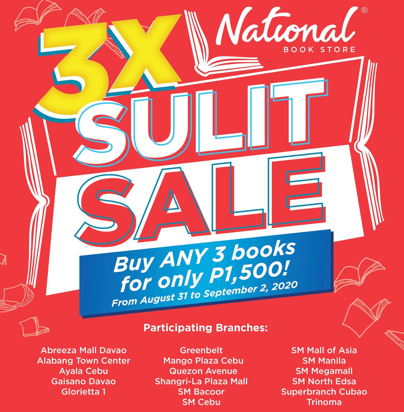 Manila Shopper National Book Store 3day Sulit SALE AugSept 2020
