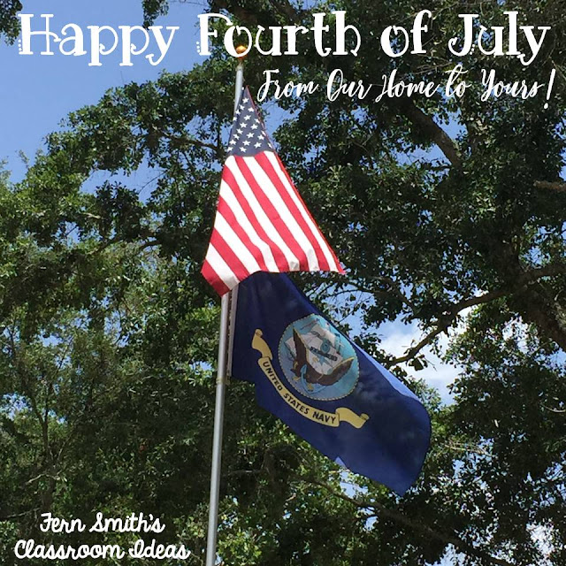 Tonight and tomorrow my TeacherspayTeachers store is on sale! 20% off to celebrate the Land of the Free Because of the Brave! Happy Fourth of July! #FernSmithsClassroomIdeas