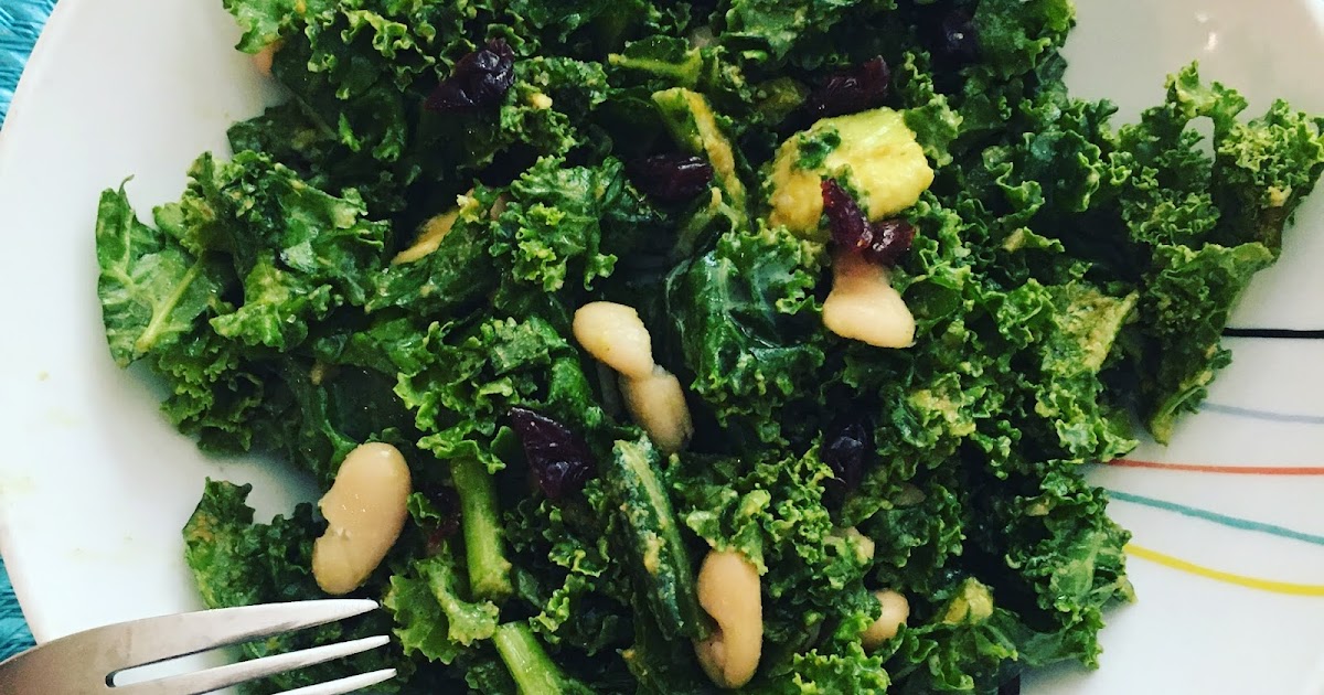 Mashing Bananas Garlicky KaleYeah Salad