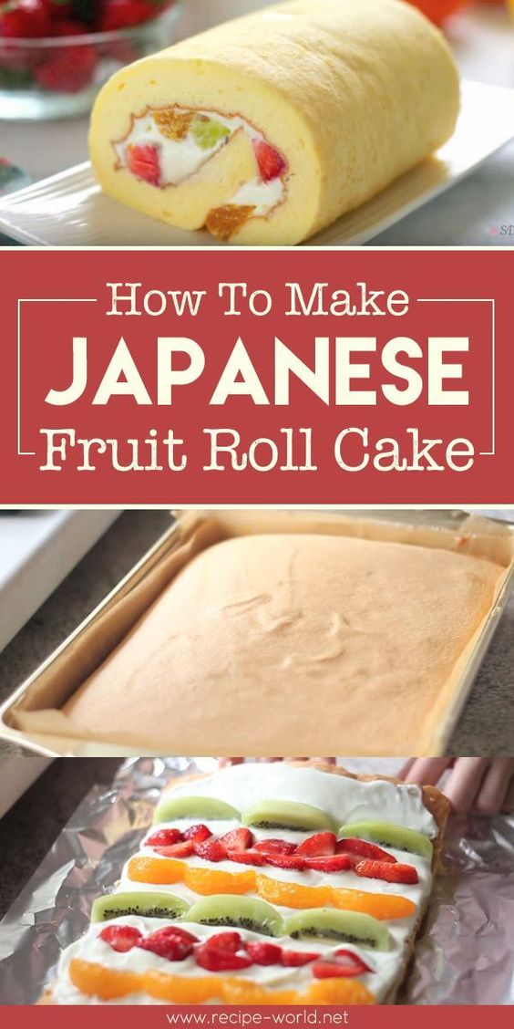 Japanese Fruit Roll Cake ALL FOOD