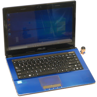 Laptop ASUS A43E Core i3 Biru Bekas Malang