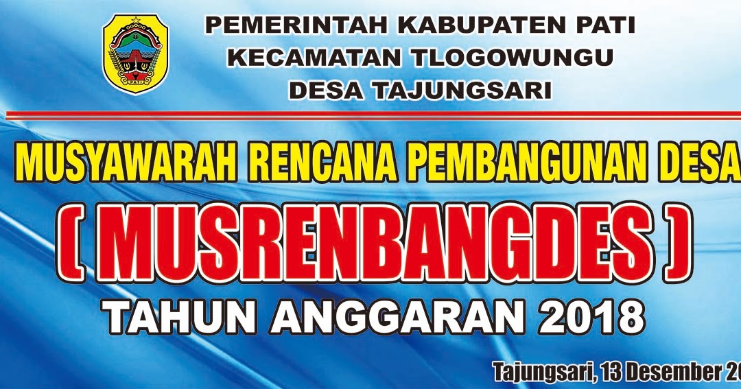 Contoh Banner Musrenbangdes cdr Sisi Pandang Lain