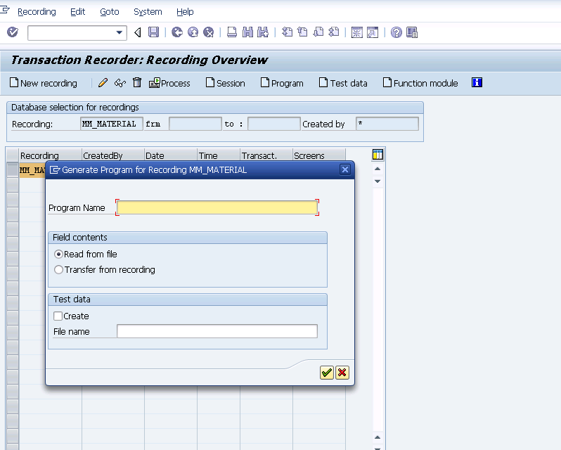 SAP TECH Uploading the Master records(MM01) to SAP System using Call