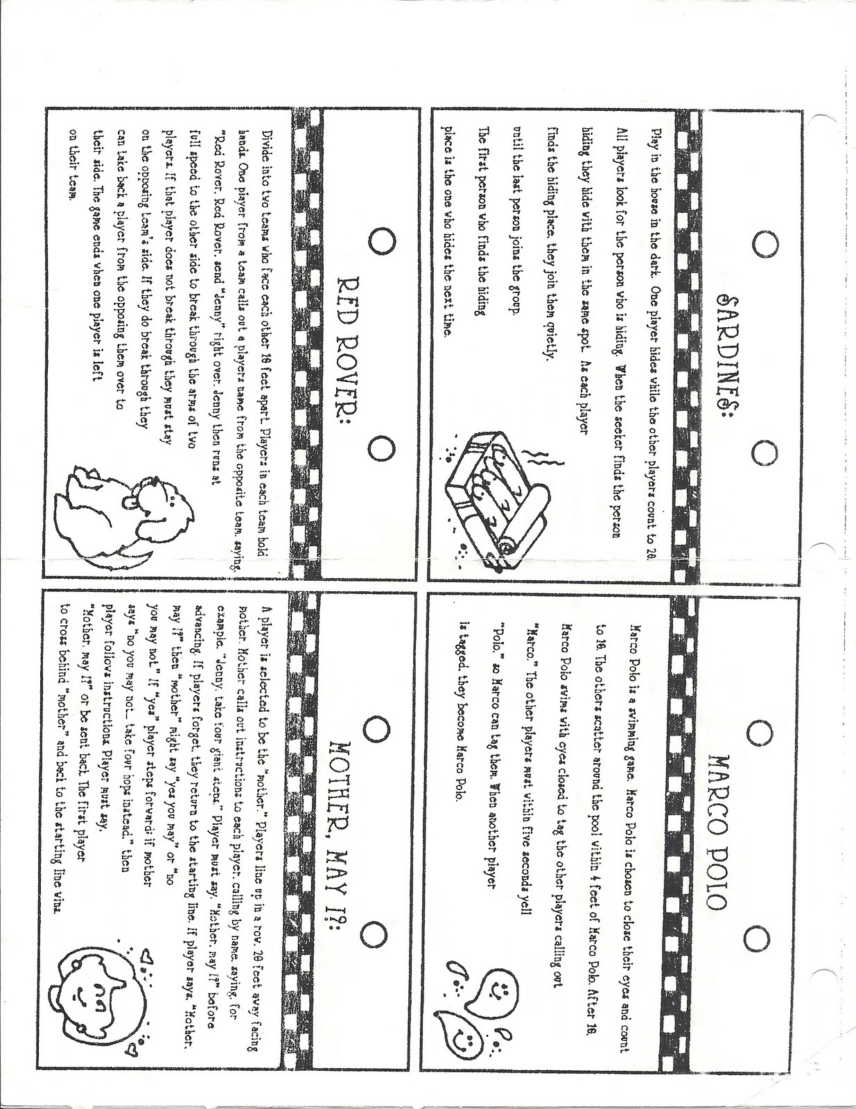 Homemaker's Journal Flip Over Old Fashioned Games