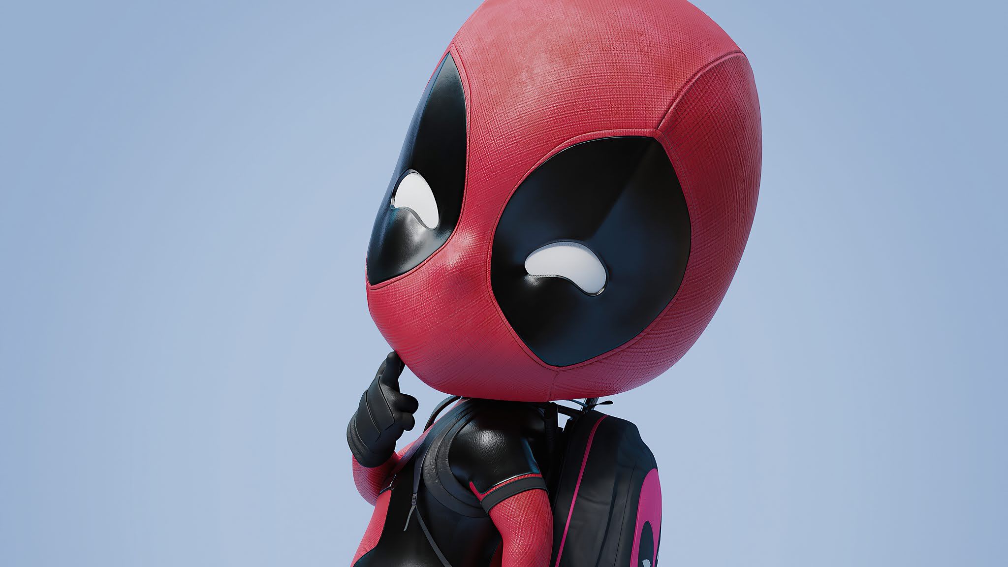 funny chibi deadpool wallpaper
