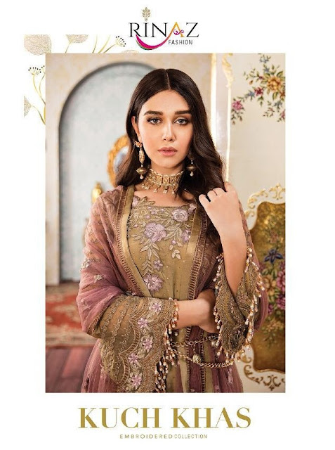 Rinaz fashion kuch Khas Georgette Pakistani Suits catalog