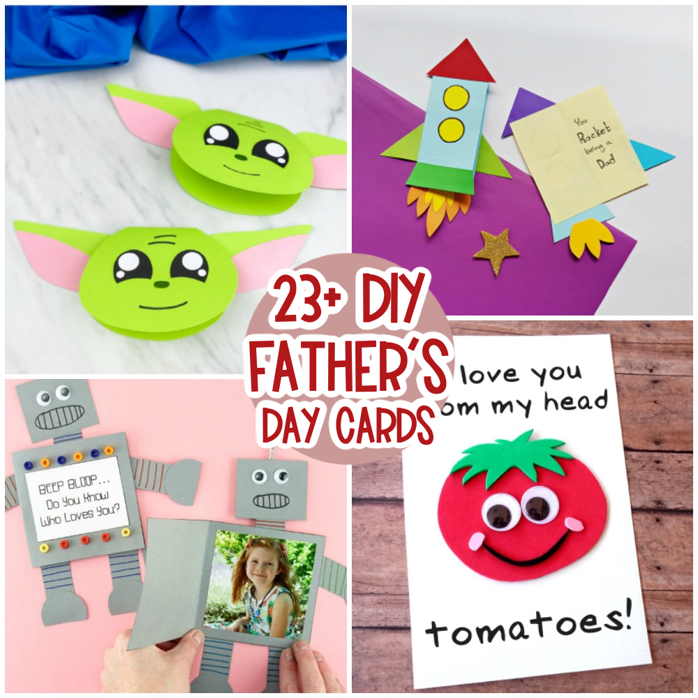 Greeting Card Fathers Day Easy Craft Ideas For Preschool Homemade