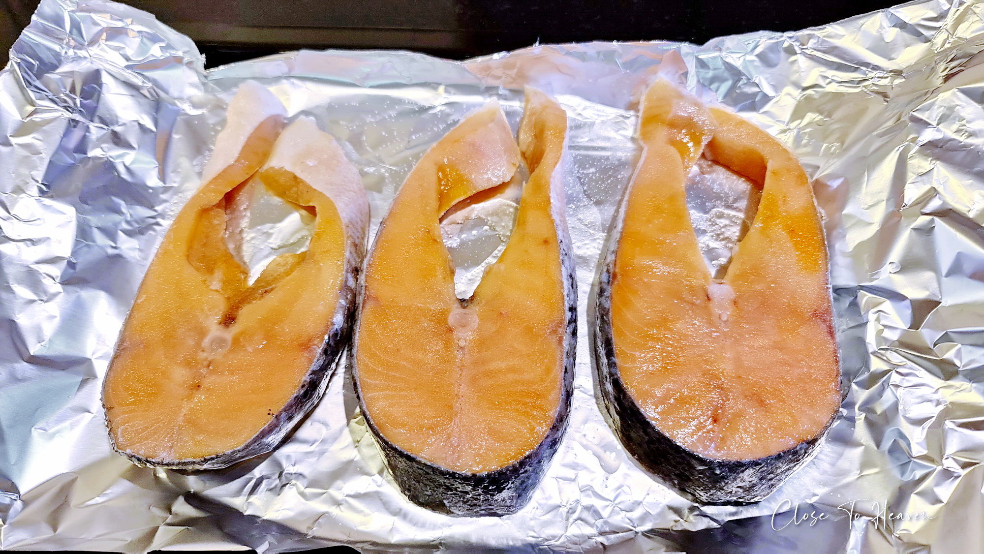 Easiest Cheesy Baked Salmon Ever ปลาแซลมอนอบชีส