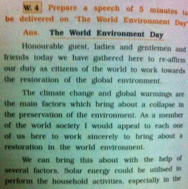example of informative speech about environment