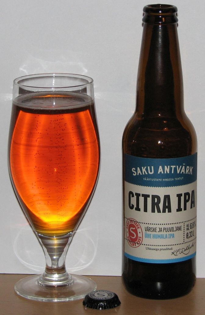 Õlle blogi Humal & Oder India Pale Ale / Saku Antvärk Citra IPA(2016)