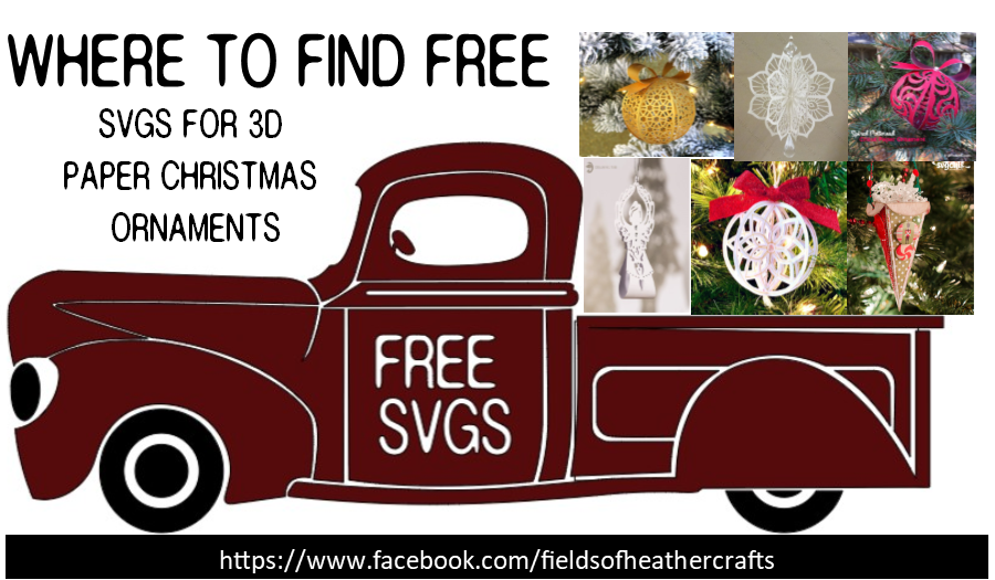 Making 3d Paper Christmas Ornaments With Cricut Free Svgs
