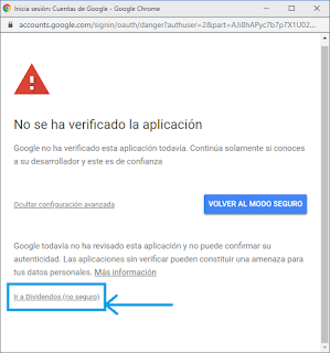 Verificar aplicación Verificar aplicación