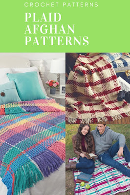 Crochet Plaid Afghan and Blanket Patterns
