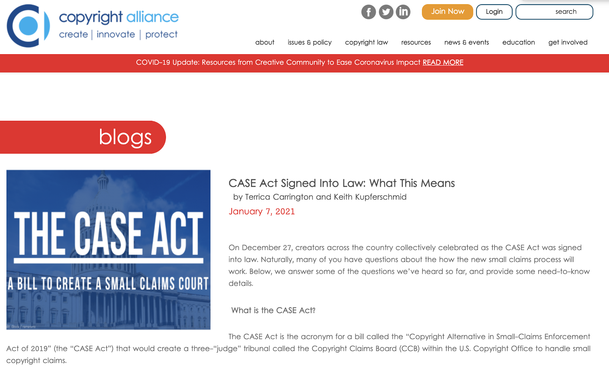 The Official SCBWI Blog CASE Act Law Creating Small Claims