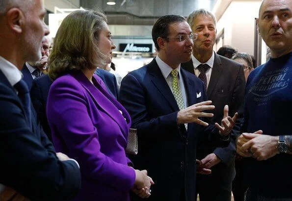 Grand Duchess Stephanie wore a purple side-button blazer by Ralph Lauren. Princess Stephanie wore Ralph Lauren purple blazer