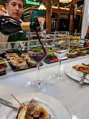 Things to do in Santander in winter: eat tapas at Mercado Municipal del Este