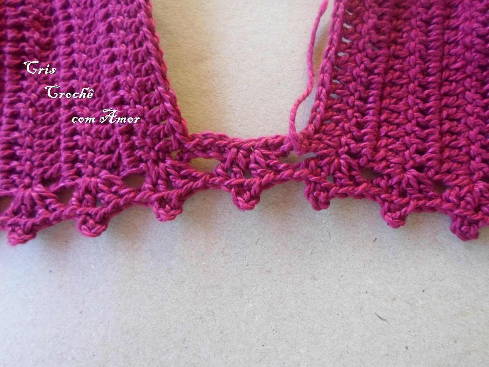 Cris Croche Com Amor Top Cropped Frente Unica Passo A Passo