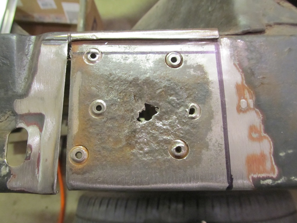 Fender apron patches a typical vintage Mustang trouble spot