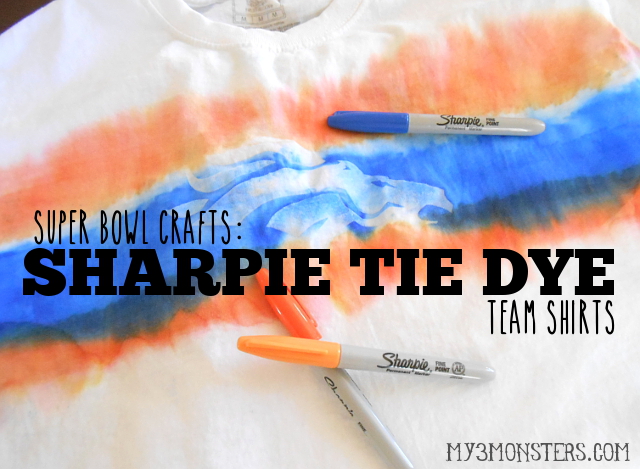 Super Bowl Crafts:  Sharpie Tie Dye Team Shirts at /
