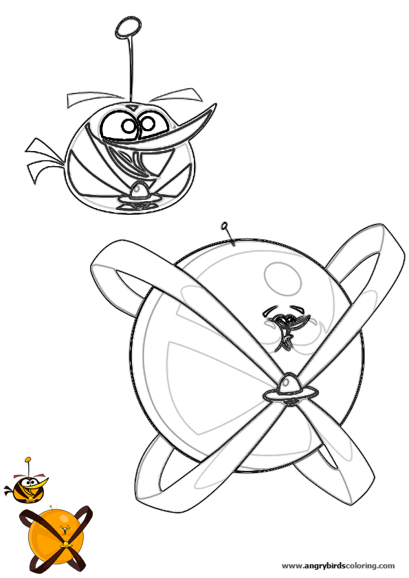 Angry Birds Coloring Pages Space ~ Coloring Print