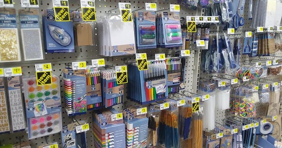 Finding Art Supplies at the Dollar Store