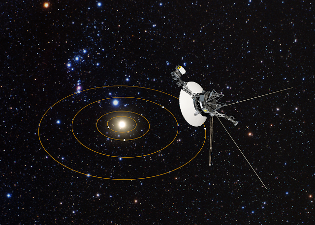 Voyager 1 viajando no espaço, segundo a NASA