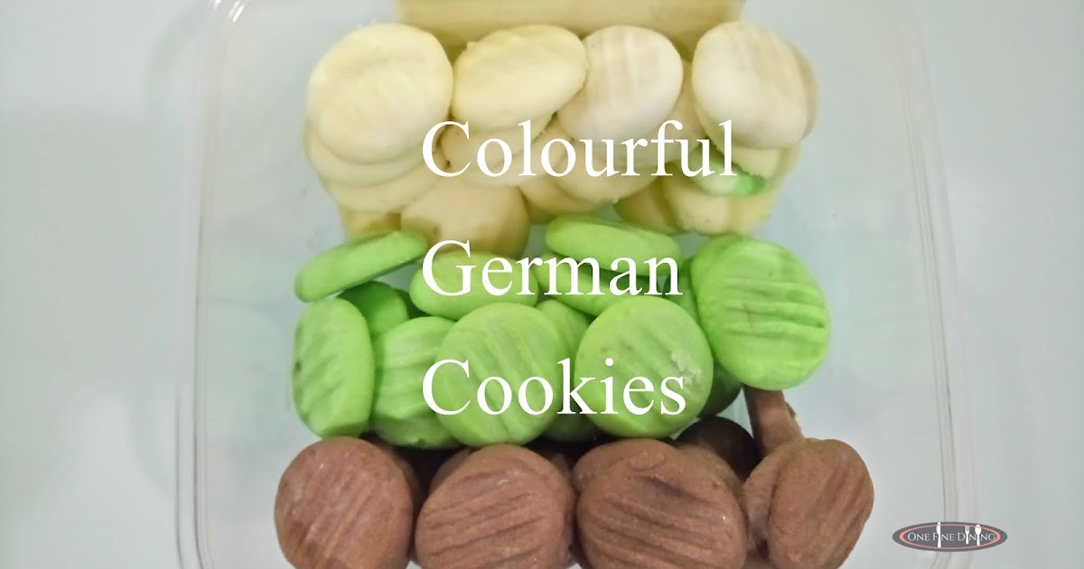 One Fine Dining COLOURFUL GERMAN COOKIES