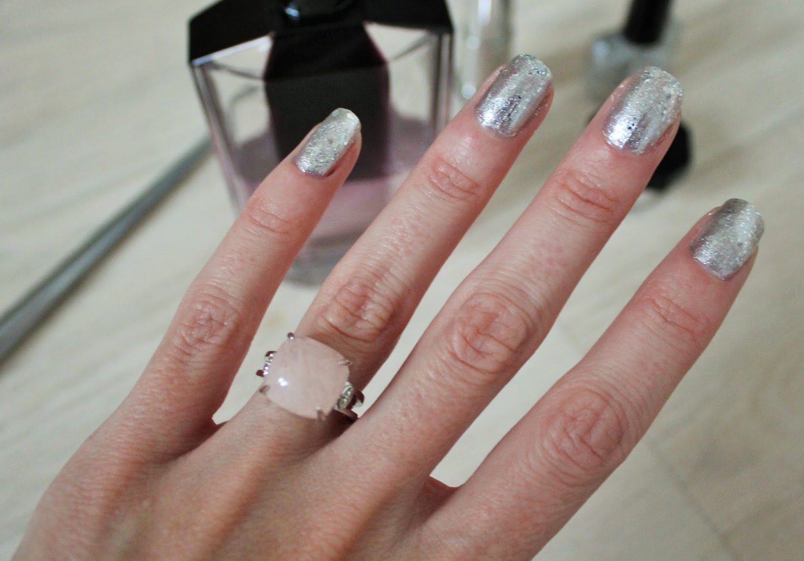 Morganite and Sterling Silver Cocktail Ring from Gemporia - Perfect for Christmas Parties