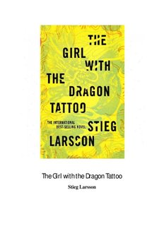 The Girl With the Dragon Tatoo