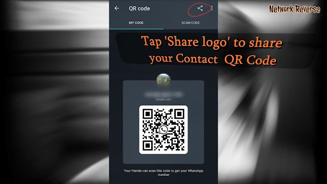 New Feature: Whatsapp QR Code for sharing and adding contacts
