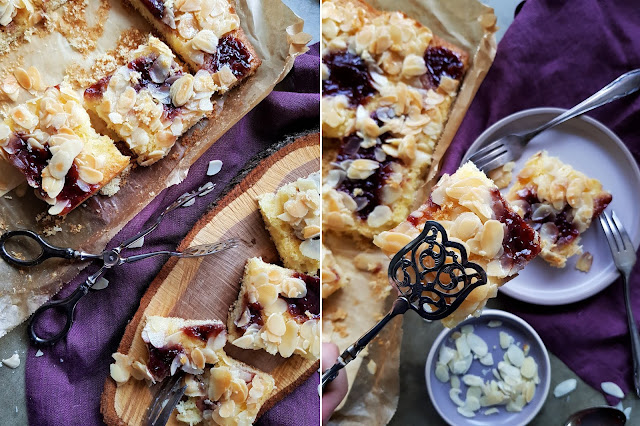 Butterkuchen mit Marmelade