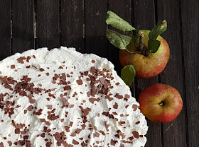 Rezept: Schwedische Apfeltorte. Mit einem leichten Biskuit-Boden ist diese Torte einfach zubereitet; Ihr könnt in auch kaufen.