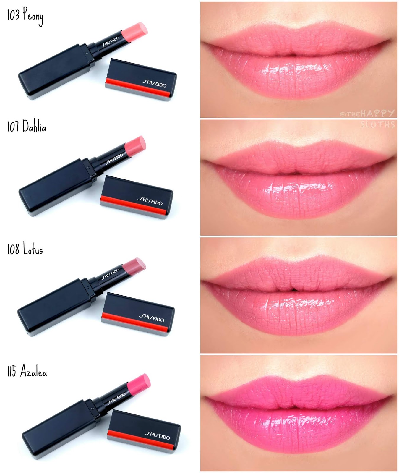 Shiseido | ColorGel LipBalm: Review and Swatches