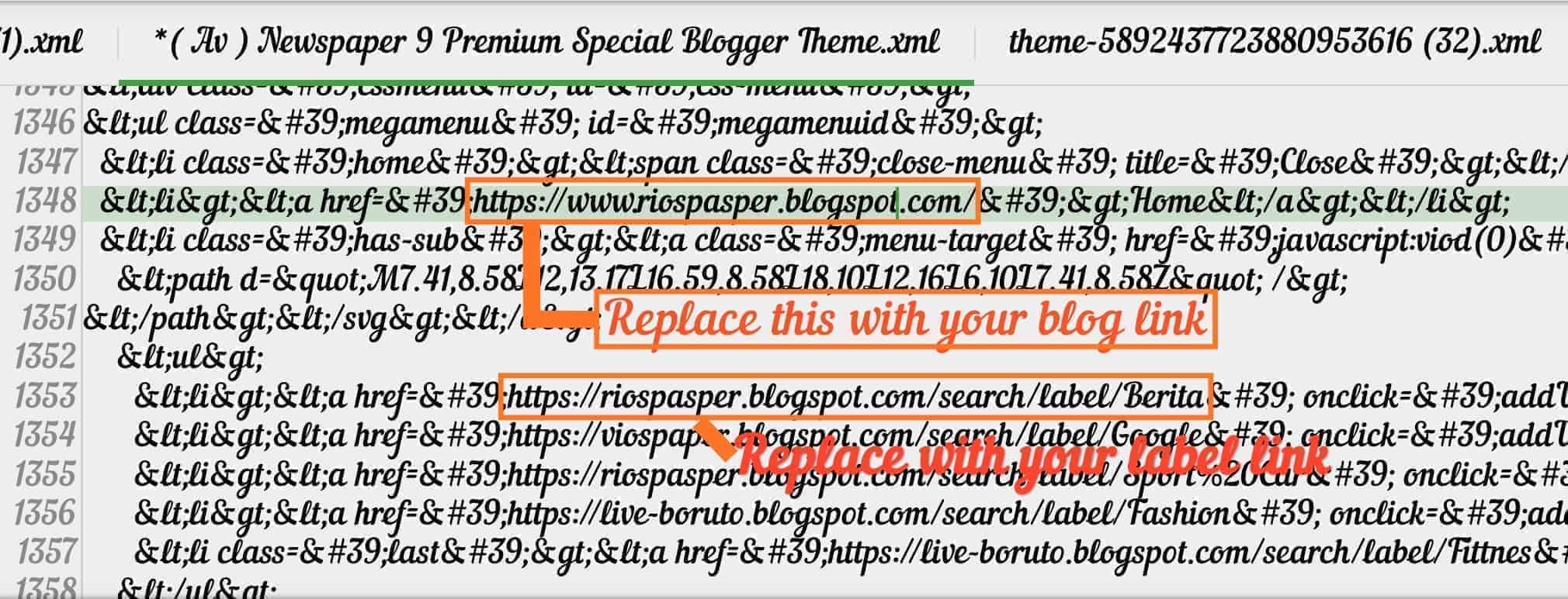 Newspaper 9 blogger template