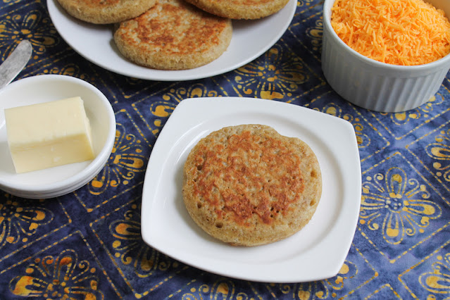 Food Lust People Love: These cauliflower sourdough crumpets are cooked in butter, which gives them wonderful golden outsides, perfectly complementing the tender insides made of sourdough starter and tiny cauliflower bits.