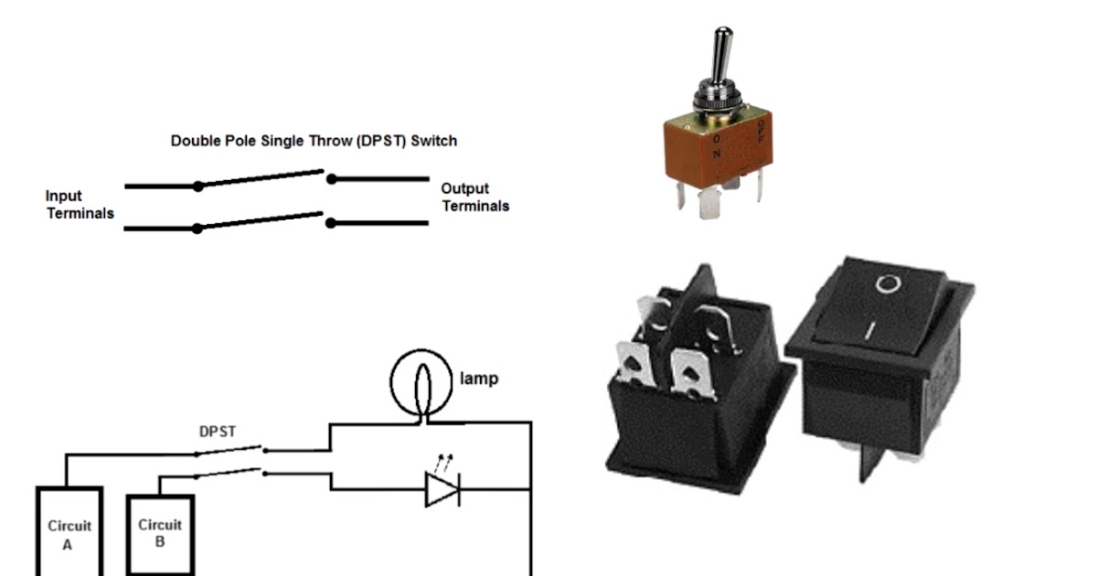 Double pole, single throw switch
