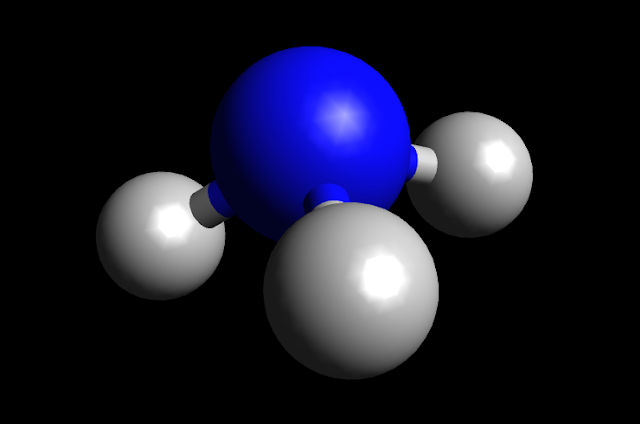 NH3 Molecule Ball and Stick