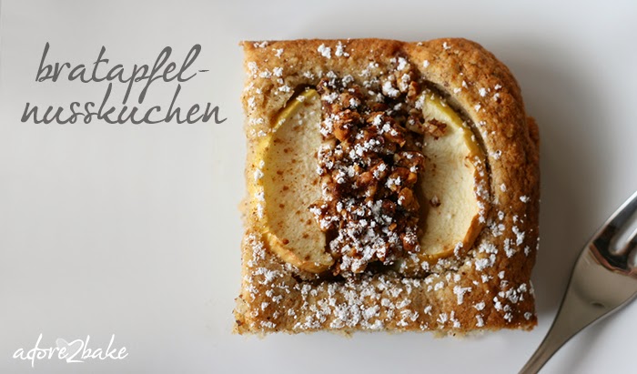adore2bake: Bratapfel-Nusskuchen