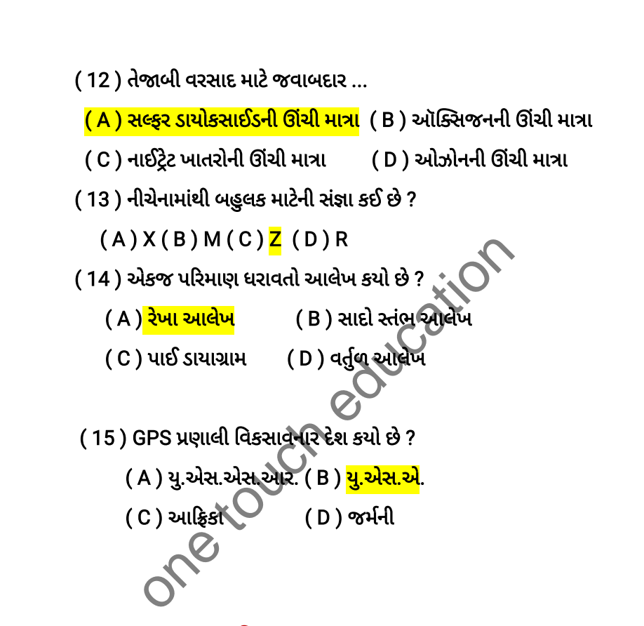 Standard 12 Geography Model Paper 2021, Standard 12 General Flow