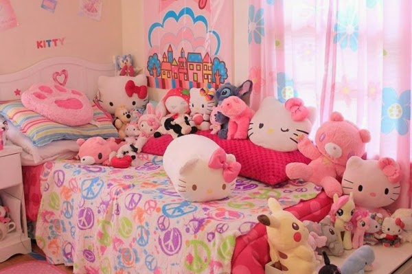 Dormitorio de Hello Kitty - Ideas para decorar dormitorios