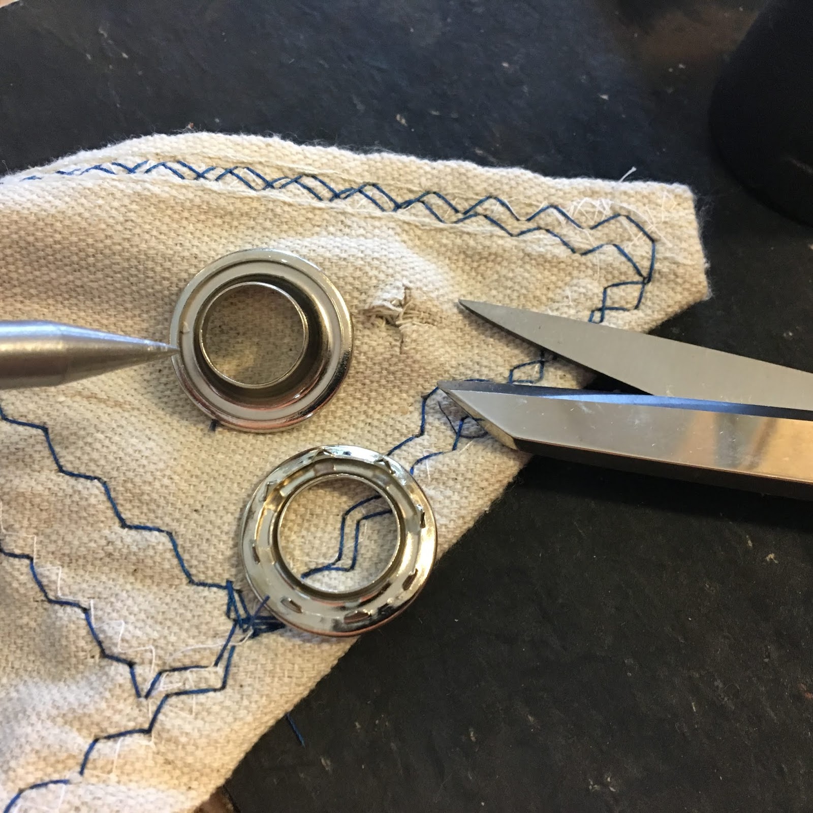 Small Boat Restoration Spur Grommet Installation