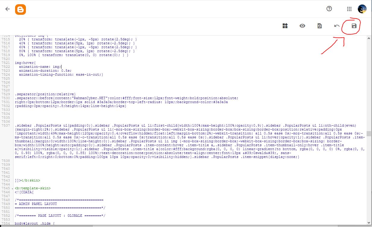 Cara menambah Kode CSS pada Blogger secara Aman melalui