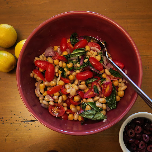 VEGAN DINNER & DESSERT Vegan Panzanella and Italian Bean Salad