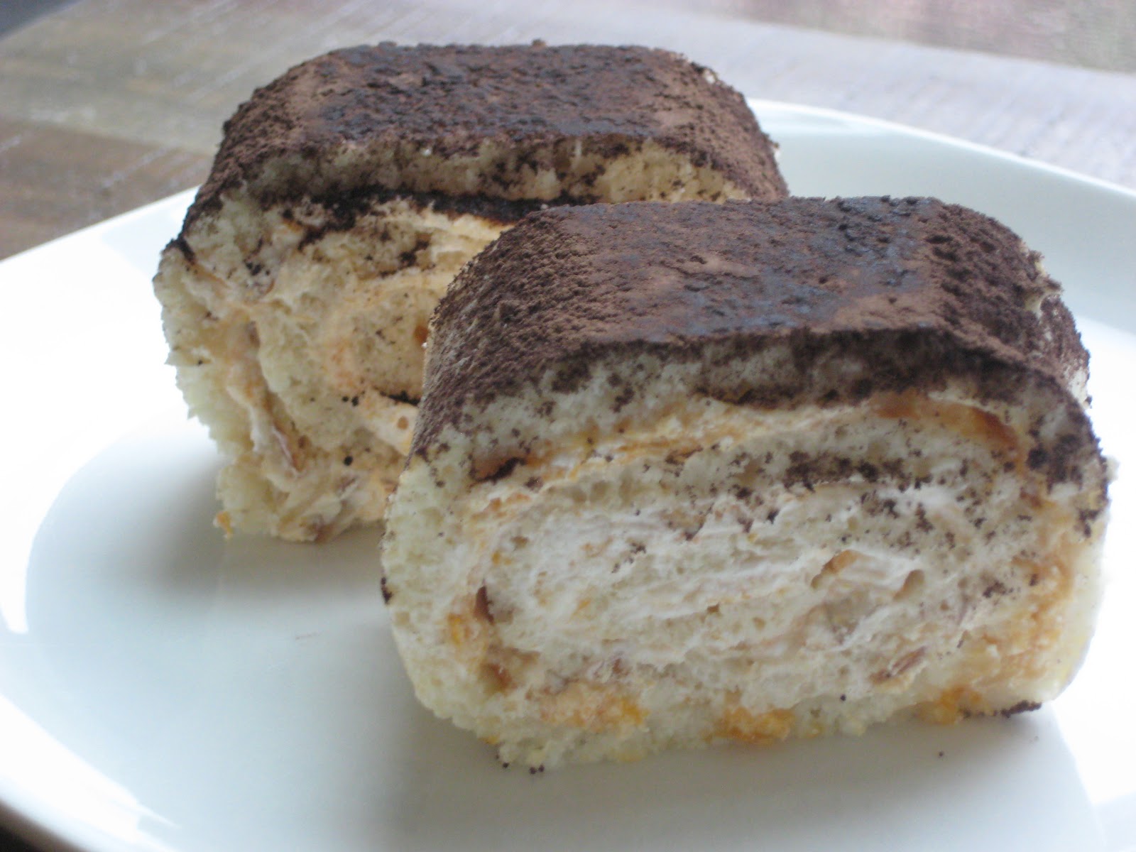food i make Lite Apricot Swiss Roll
