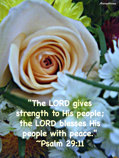 Flowery Blessing: "The LORD gives strength to His people; the LORD ...