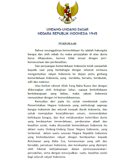 Kedudukan dan Makna Pembukaan UUD Negara Republik Indonesia Tahun 1945